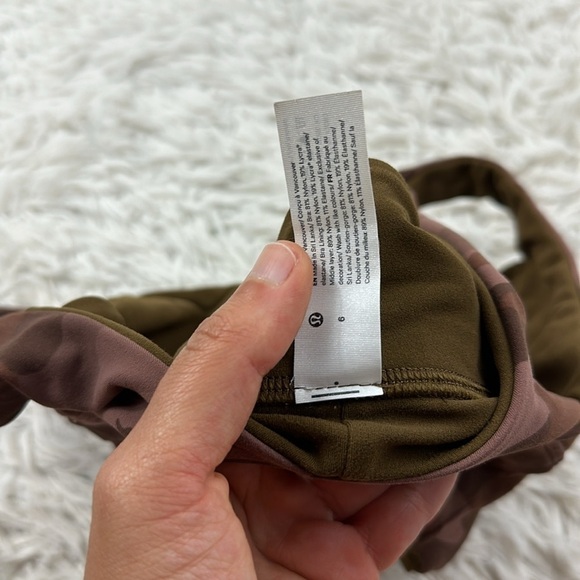 Lululemon Align Reversible Bra *Light Support, A/B Cup Heritage 365 Camo Roasted - Picture 4 of 5